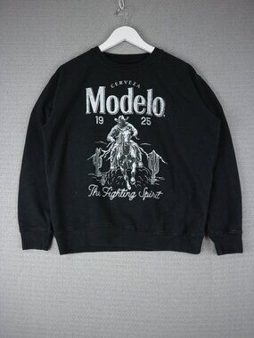 Cerveza Modelo The Fighting Spirit Cotton Crewneck Sweater Mens Medium
